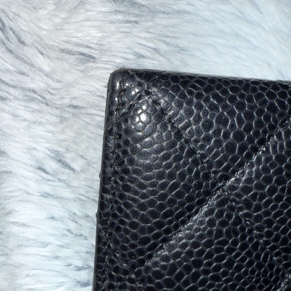 Chanel Black Quilted Caviar Leather Wallet - Picture 8 of 9